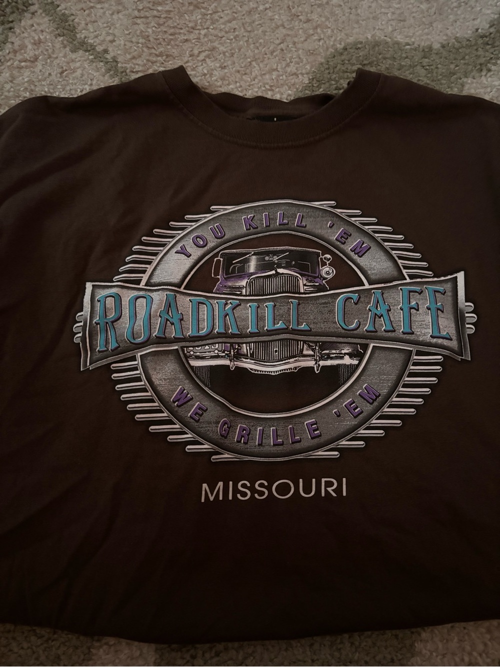 Roadkill Cafe Missouri Short Sleeve Tee - Brown - Picture 5 of 8